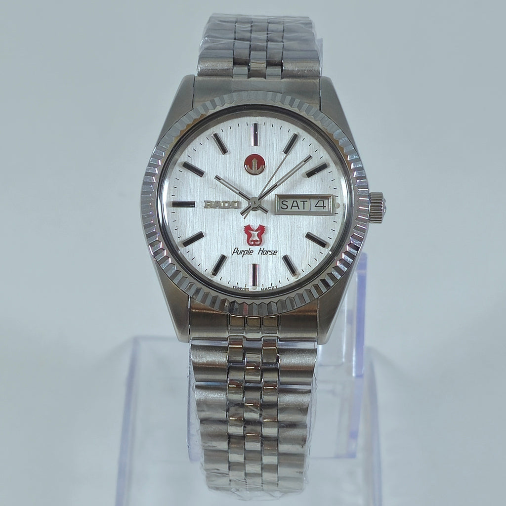 Vintage Rado Purple Horse Automatic - Silver Dial Men's Watch