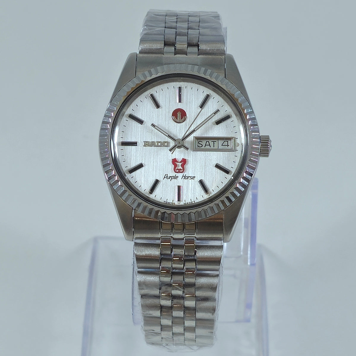 Vintage Rado Purple Horse Automatic - Silver Dial Men's Watch