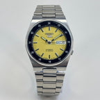 Seiko 5 - Automatic Men's Watch Lime Green Dial 36mm Japan Made.