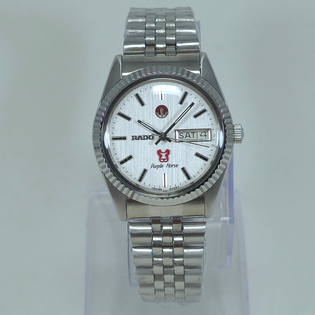 Vintage Rado Purple Horse Automatic - Silver Dial Men's Watch