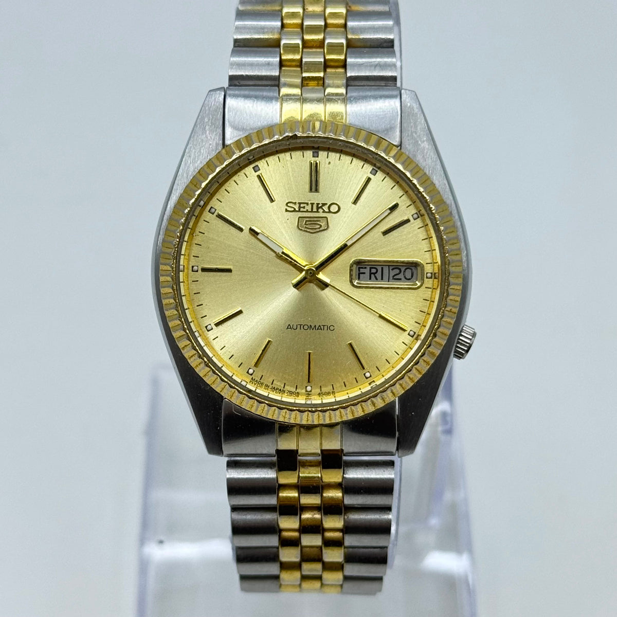 Vintage Seiko 5 - Automatic Watch 17-Jewels Two-Tone