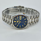 Seiko 5 Automatic Blue Dial 21 Jewels Vintage Men’s Watch 36mm Japan Made
