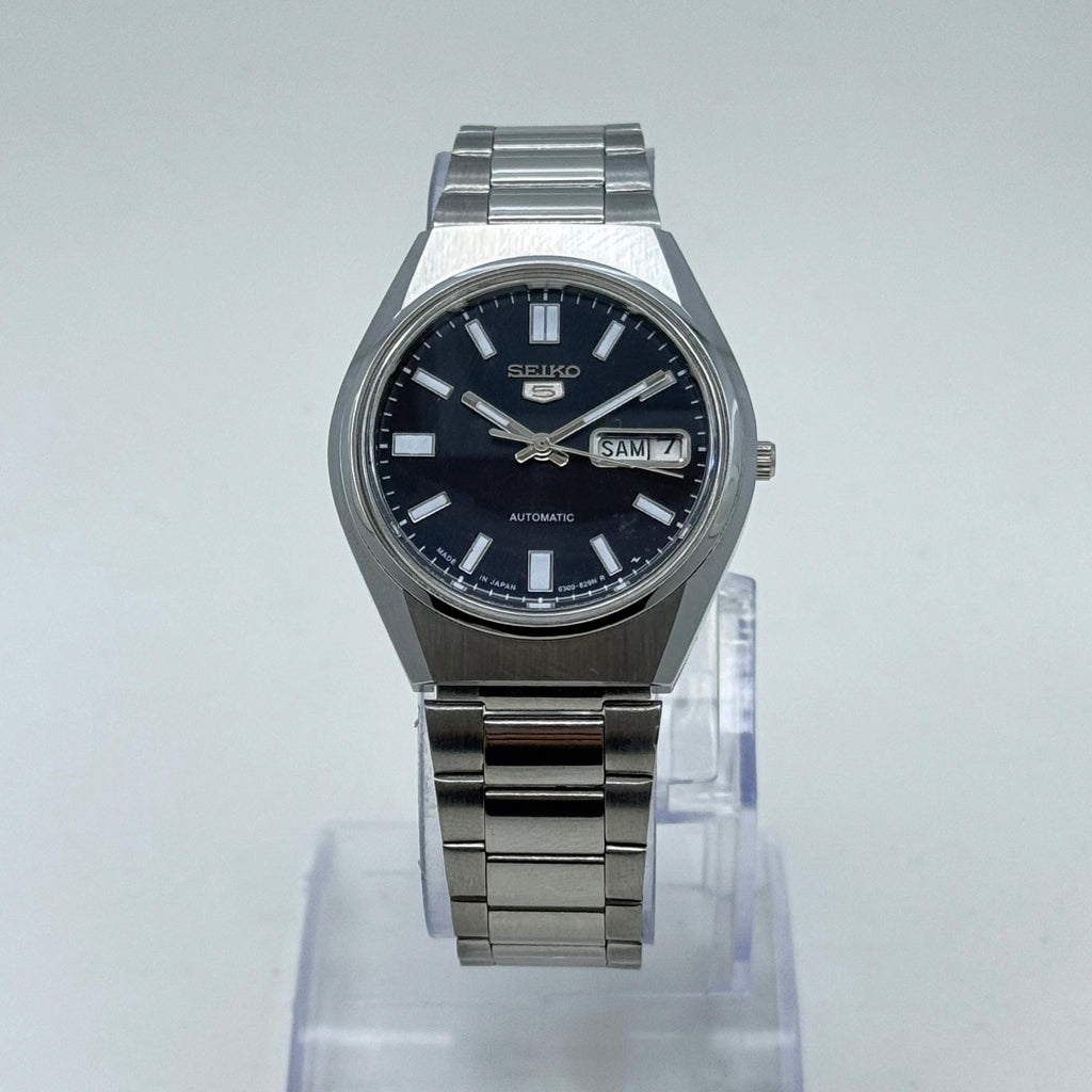Seiko 5 Automatic – Black Dial Vintage Style Day-Date Men’s Watch
