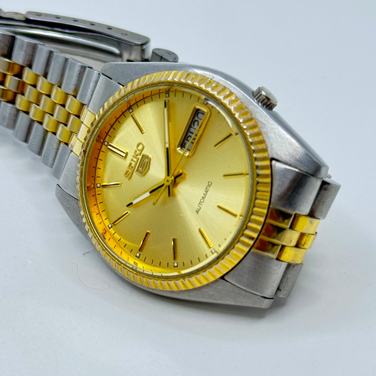 Vintage Seiko 5 - Automatic Watch 17-Jewels Two-Tone