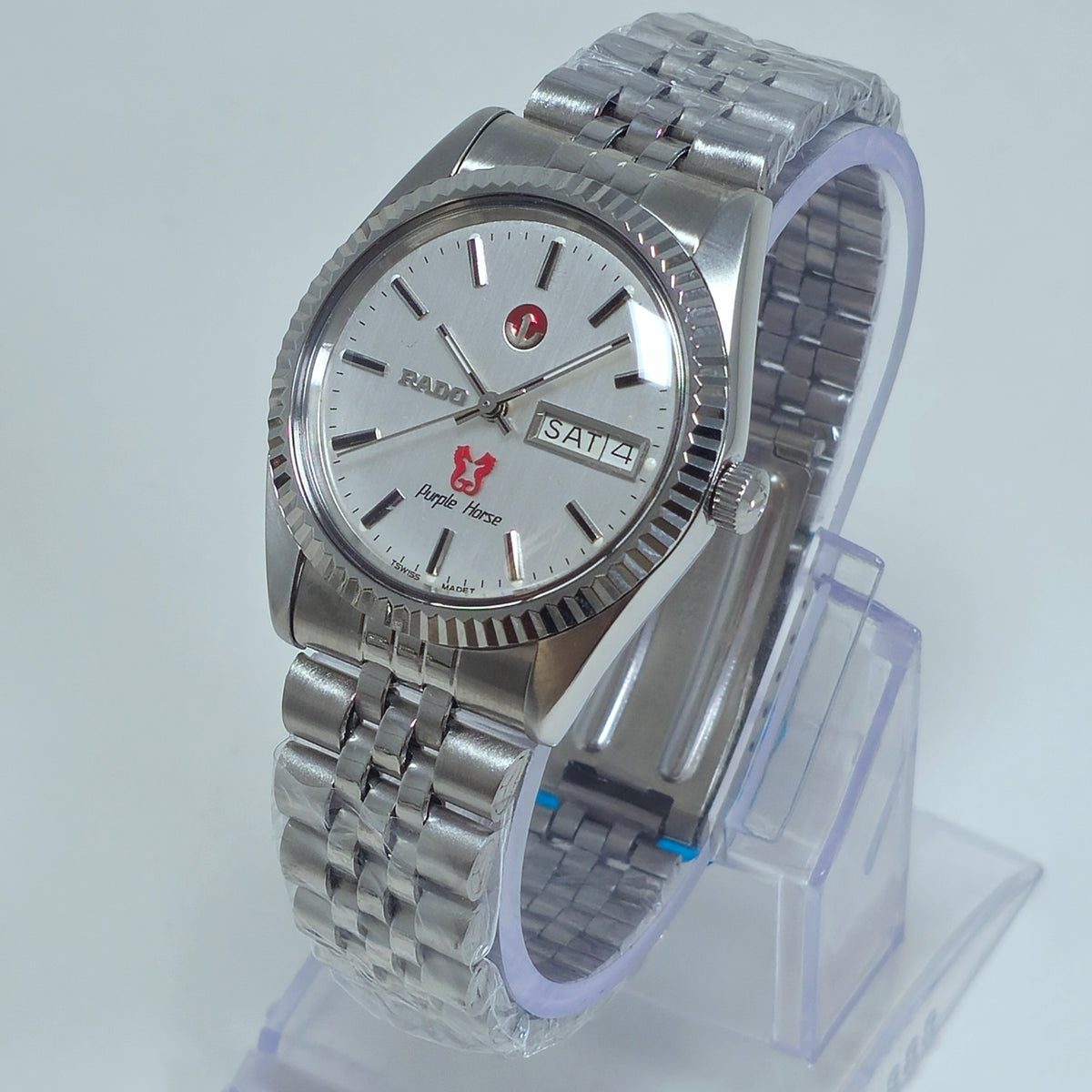 Vintage Rado Purple Horse Automatic - Silver Dial Men's Watch