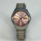 Seiko 5 - Custom Vintage Style Automatic Mens Watch 6309  Salmon Sunburst Dial