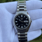 Seiko 5 Automatic – Black Dial Vintage Style Day-Date Men’s Watch