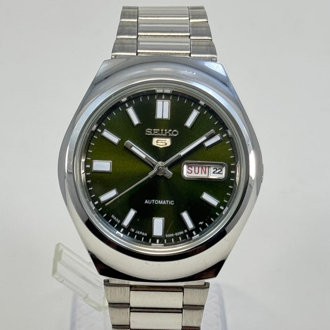 Seiko 5 - Custom Vintage Style Automatic Mens Watch 6309 Olive Green Main Image
