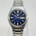 Seiko 5 Automatic – Blue Dial Vintage Style Day-Date Men’s Watch