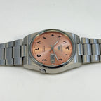 Vintage Seiko 5 - Automatic Salmon Arabic Dial - Day/Date Japanese