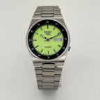 Seiko 5 - Automatic Men's Watch Lime Green Dial 36mm Japan Made.