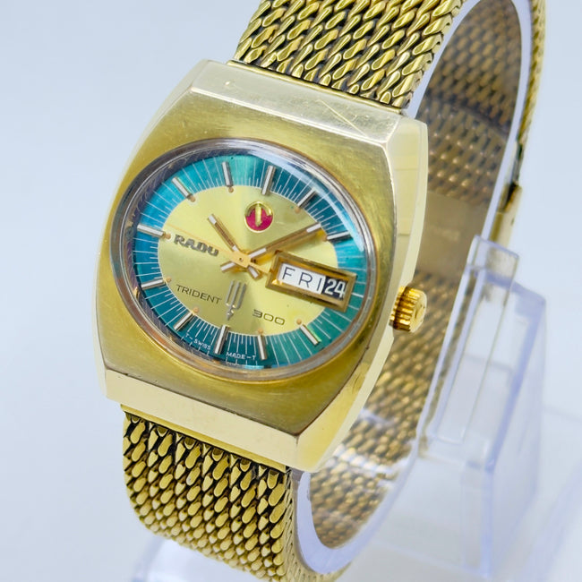 Vintage Rado Trident 300 Automatic Men's Watch Swiss Made Hover Image