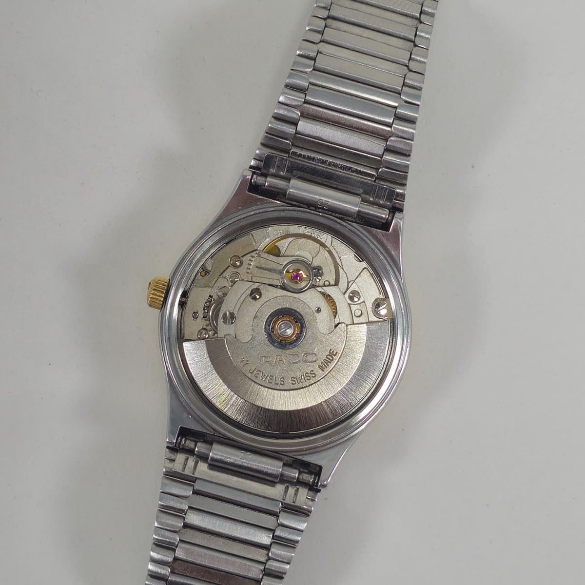 Vintage Rado Voyager Black Diamond Dial Two-Tone Rare Automatic Watch, Swiss