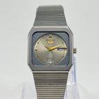 Vintage Seiko 5 - Automatic Women's Watch Square Case Grey Dial Japan