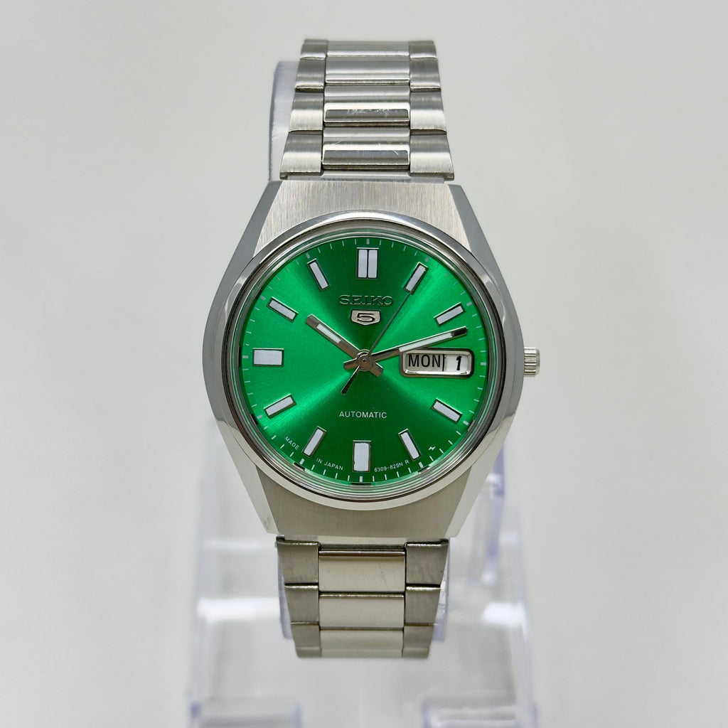 Seiko 5 Automatic – Green Dial Vintage Style Day-Date Men’s Watch