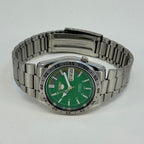 Seiko 5 -  Automatic Watch 21 Jewels  Green Dial Vintage Style Mod