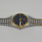 Vintage Rado Voyager Black Diamond Dial Two-Tone Rare Automatic Watch, Swiss
