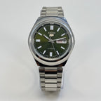 Seiko 5 - Custom Vintage Style Automatic Mens Watch 6309 Olive Green