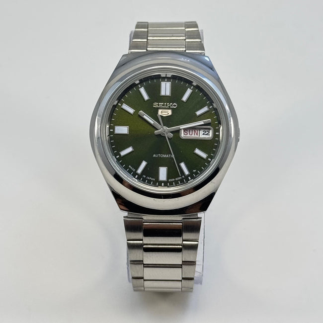 Seiko 5 - Custom Vintage Style Automatic Mens Watch 6309 Olive Green Main Image