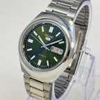 Seiko 5 - Custom Vintage Style Automatic Mens Watch 6309 Olive Green