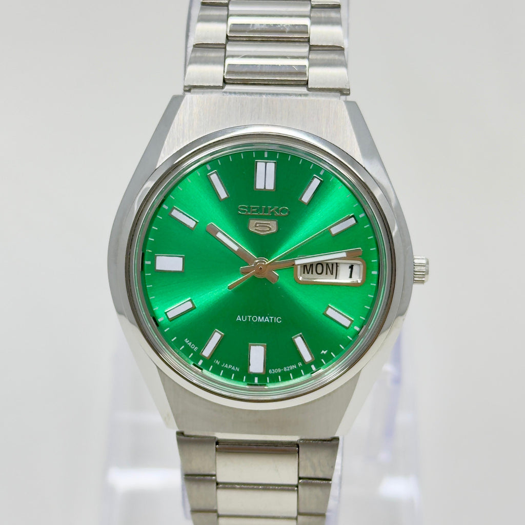 Seiko 5 Automatic – Green Dial Vintage Style Day-Date Men’s Watch
