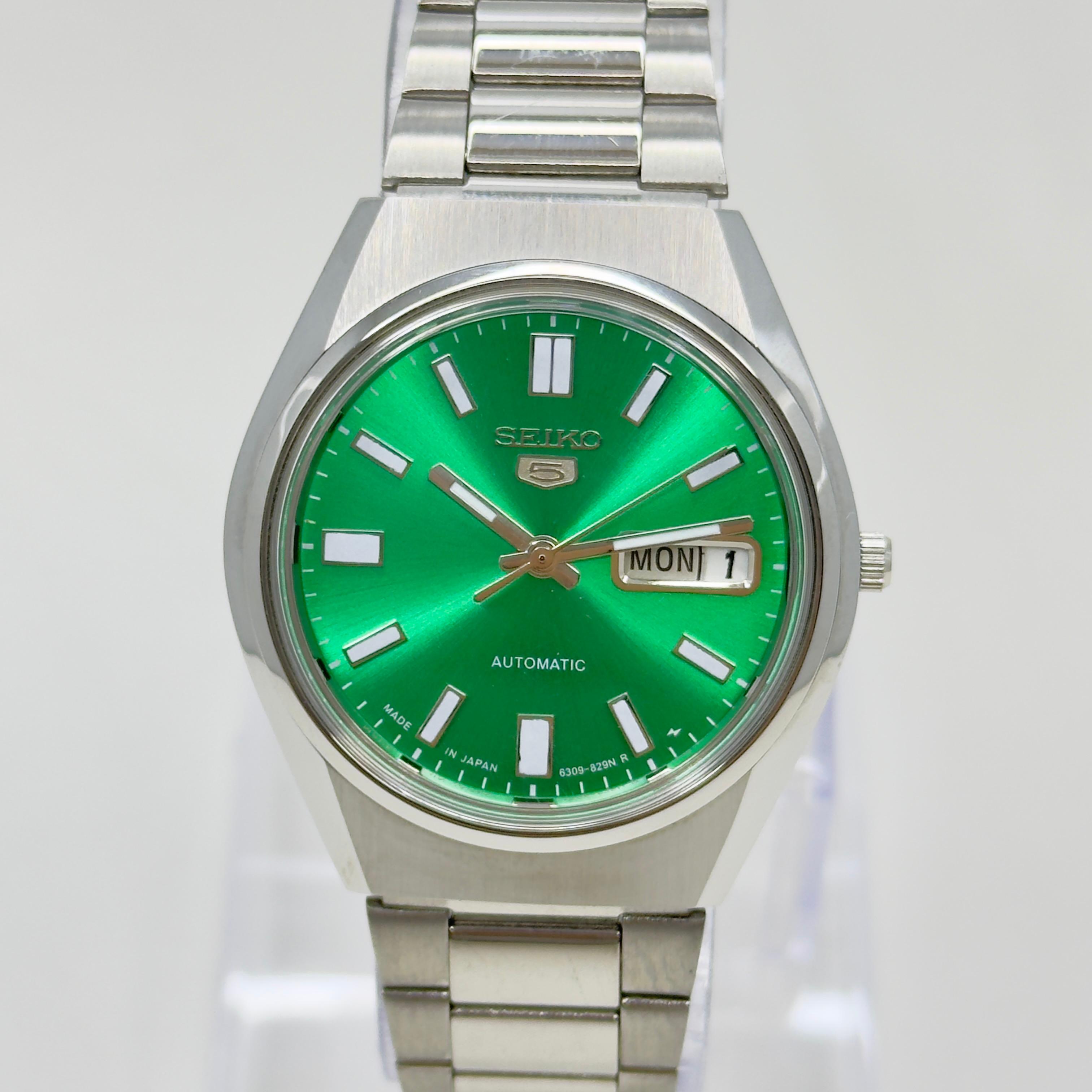 Seiko 5 Automatic – Green Dial Vintage Style Day-Date Men’s Watch