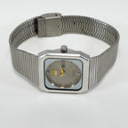 Vintage Seiko 5 - Automatic Women's Watch Square Case Grey Dial Japan
